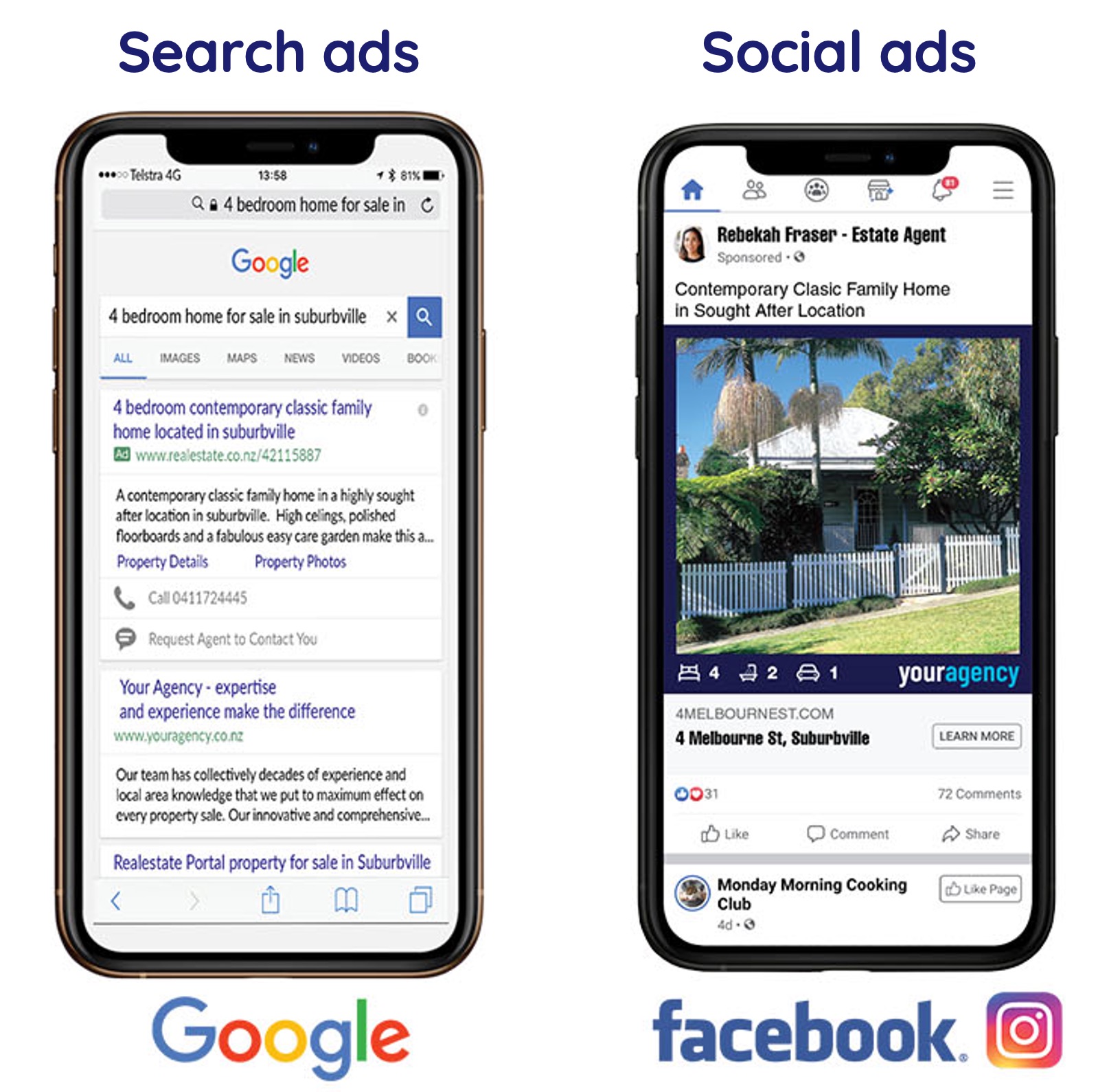 Digital boost social and search ads